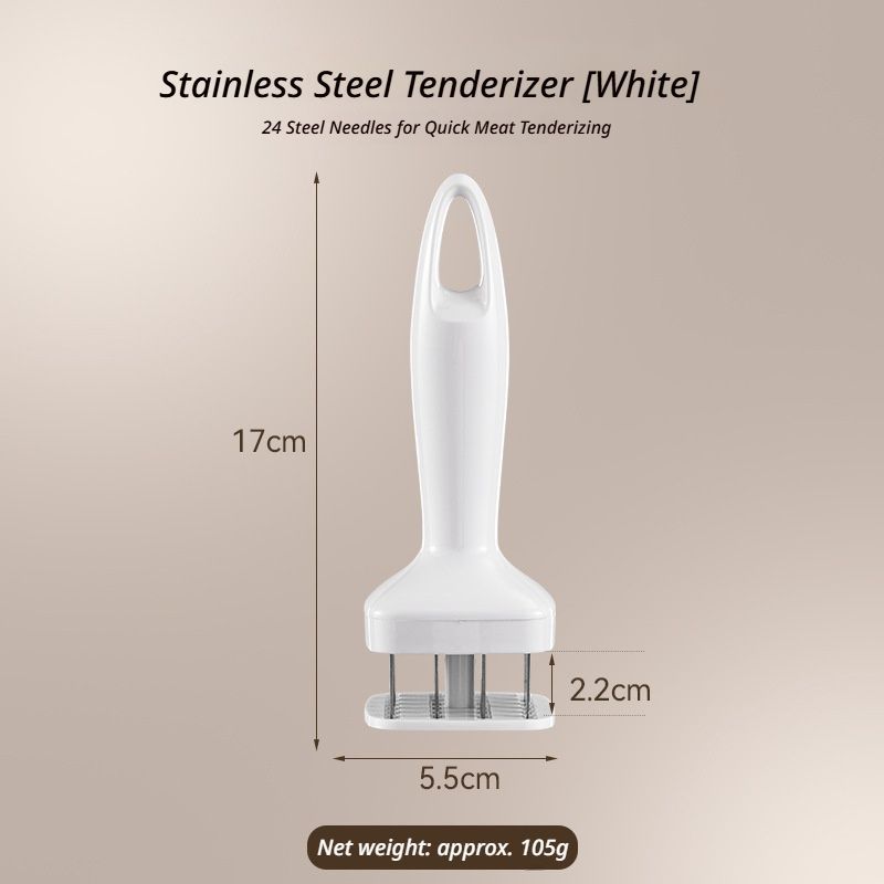 StainlessSteelMeatTenderizer V1221-MEATLOOSENINGNEEDLE-WHITE