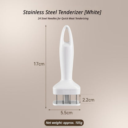 StainlessSteelMeatTenderizer V1221-MEATLOOSENINGNEEDLE-WHITE