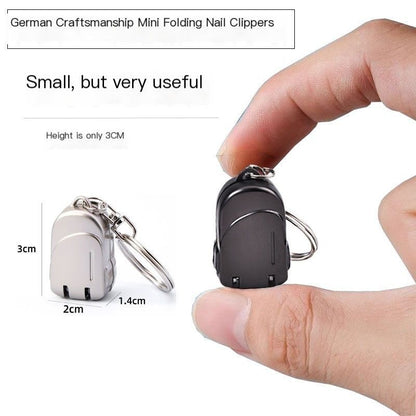 So he carried folding nail clippers-Champagne Gold Small Backpack V1221-NAIL-CLIPPER-CHAMPAGNE-GOLD