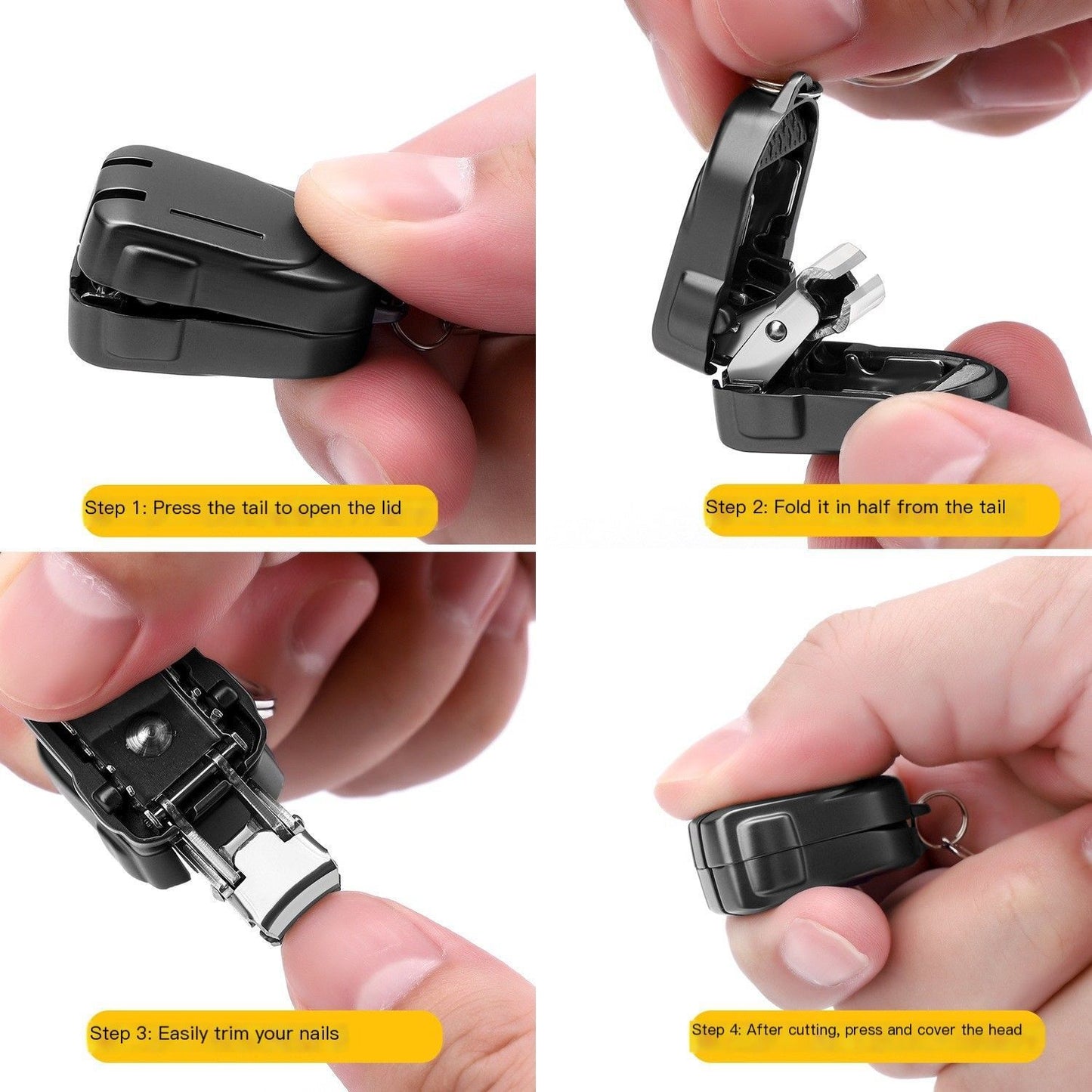 So he carried folding nail clippers-Titanium Gray Get Rich V1221-NAIL-CLIPPER-TITANIUM-GRAY-GET-RICH