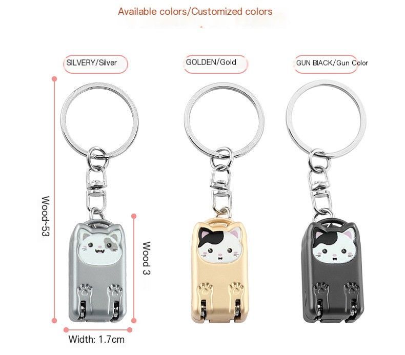 So he carried folding nail clippers-Titanium Gray Get Rich V1221-NAIL-CLIPPER-TITANIUM-GRAY-GET-RICH