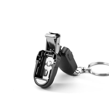 So he carried folding nail clippers-Titanium Gray Get Rich V1221-NAIL-CLIPPER-TITANIUM-GRAY-GET-RICH