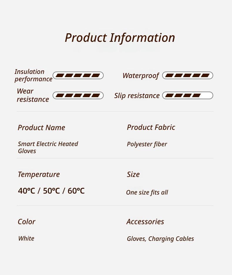 Outdoor Smart Heated Winter Gloves Black V1221-OUTDOOR-SMART-HEATED-WINTER-GLOVES-BLACK