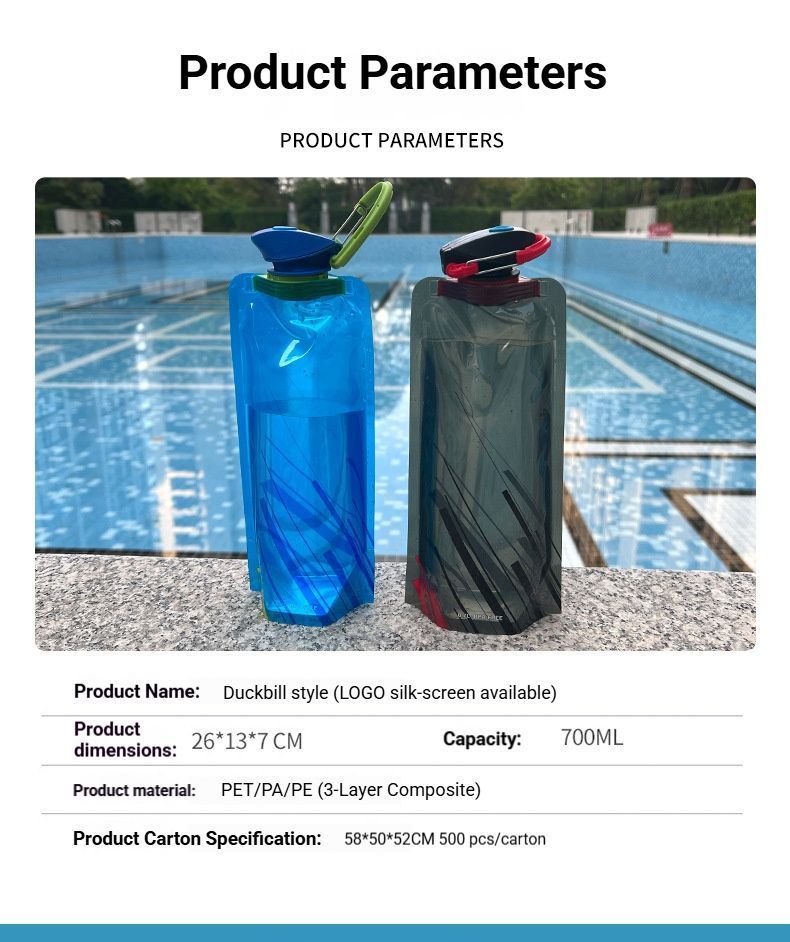 Portable Water Bottle - Blue V1221-OUTDOORPORTABLEWATERBOTTLE-BLUE