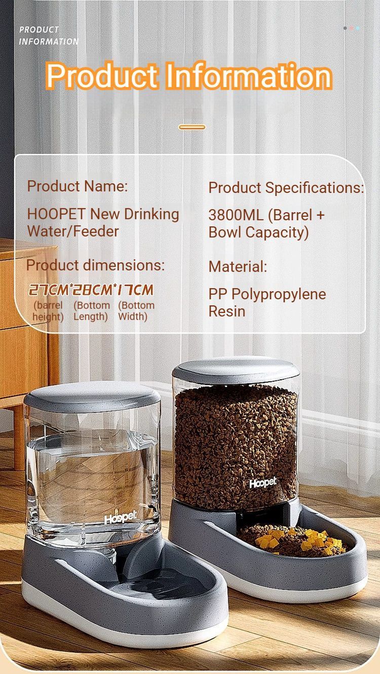 Pet automatic feeder-Gray Feeder V1221-PET-AUTOMATIC-FEEDER-GRAY-FEEDER