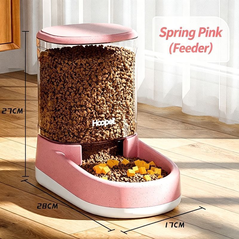 Pet automatic feeder-Pink Feeder V1221-PET-AUTOMATIC-FEEDER-PINK-FEEDER