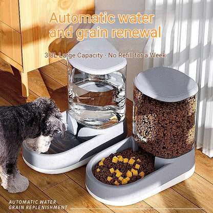 Pet automatic feeder-Pink Water Dispenser V1221-PET-AUTOMATIC-FEEDER-PINK-WATER-DISPENSER