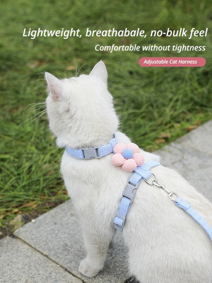 Pet Harness-Blue+1.2m Leash+Size S V1221-PET-HARNESS-BLUE-1-2-M-LEASH-SIZE-S
