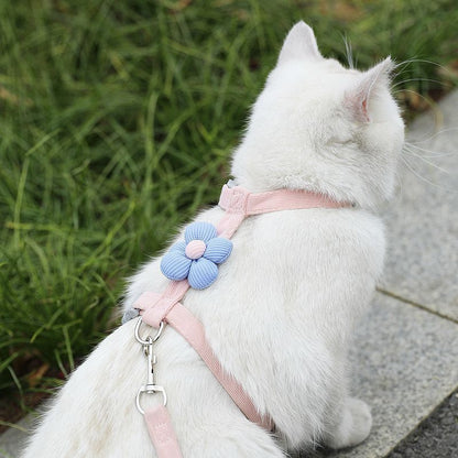 Pet Harness-pink+1.2m Leash+Size M V1221-PET-HARNESS-PINK-1-2-M-LEASH-SIZE-M