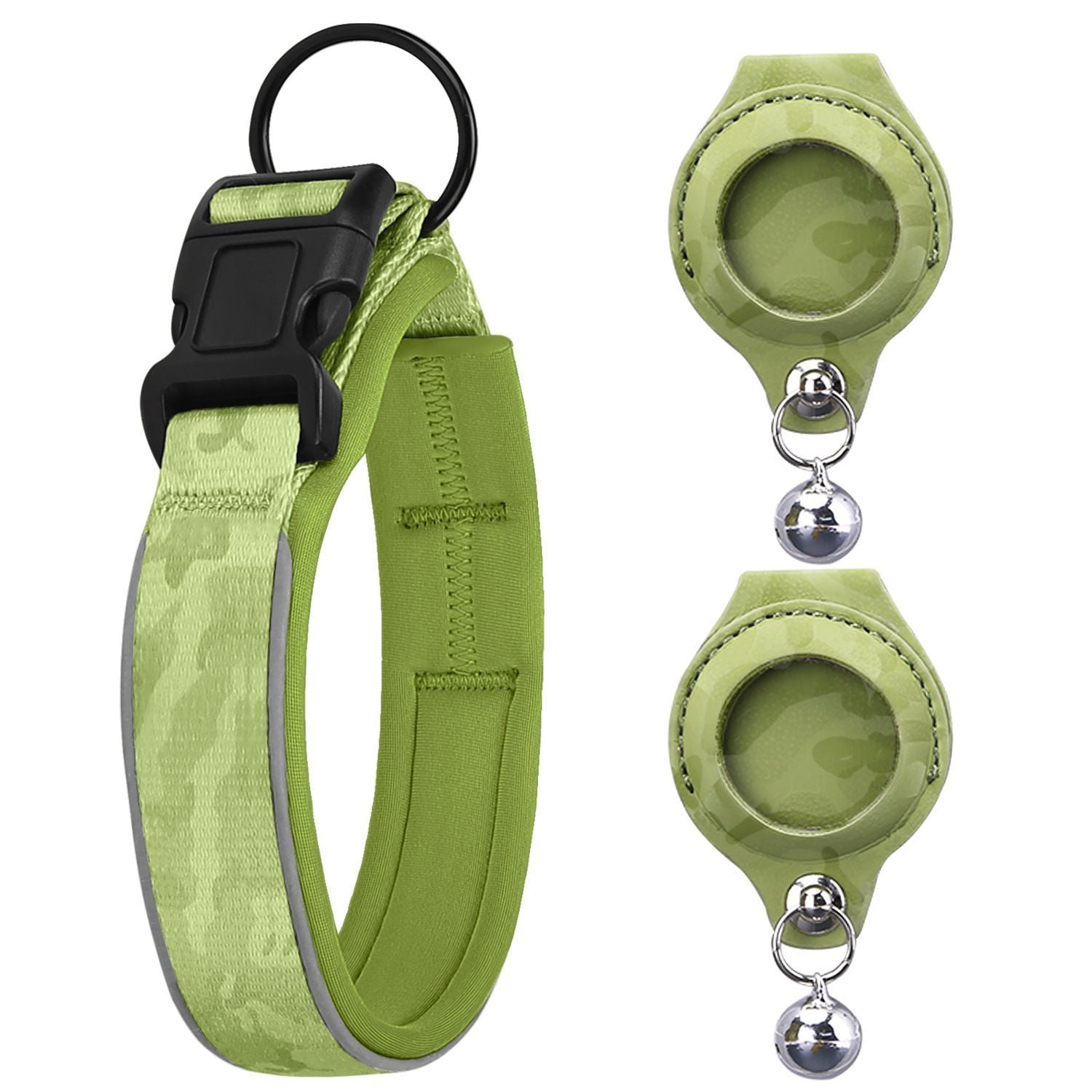 Pet positioning collar-Camo Green 1Pair2-S-without locator V1221-PET-POSITIONING-COLLAR-CAMOGREEN-1PAIR2-S-WITHOUT-LOCATOR