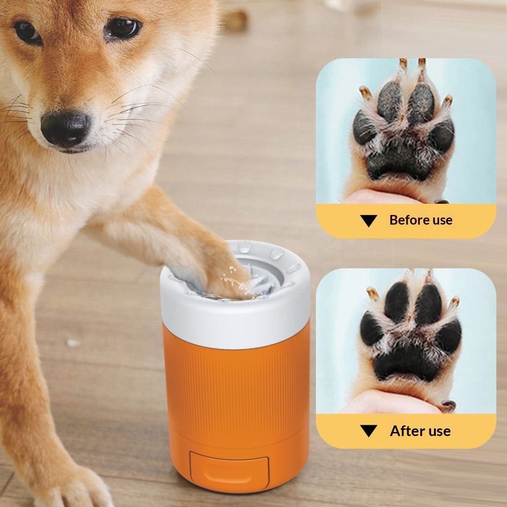 PetPawPrintCup-Gray V1221-PETPAWPRINTCUP-GRAY