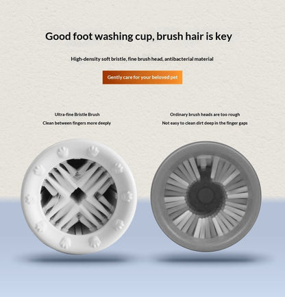 PetPawPrintCup-Gray V1221-PETPAWPRINTCUP-GRAY