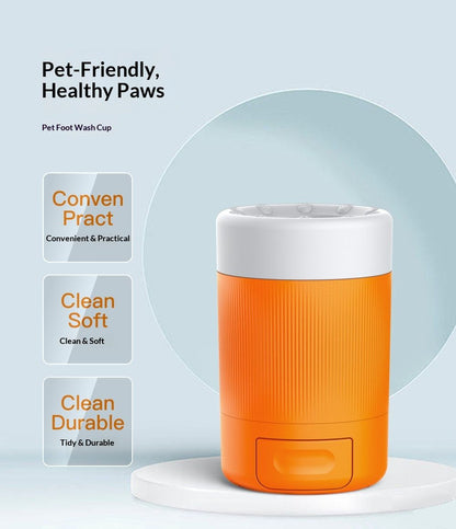 PetPawPrintCup-Gray V1221-PETPAWPRINTCUP-GRAY