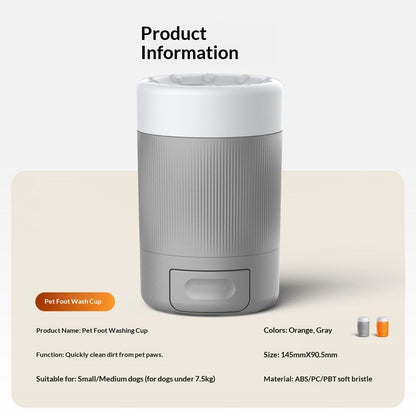 PetPawPrintCup-Orange V1221-PETPAWPRINTCUP-ORANGE