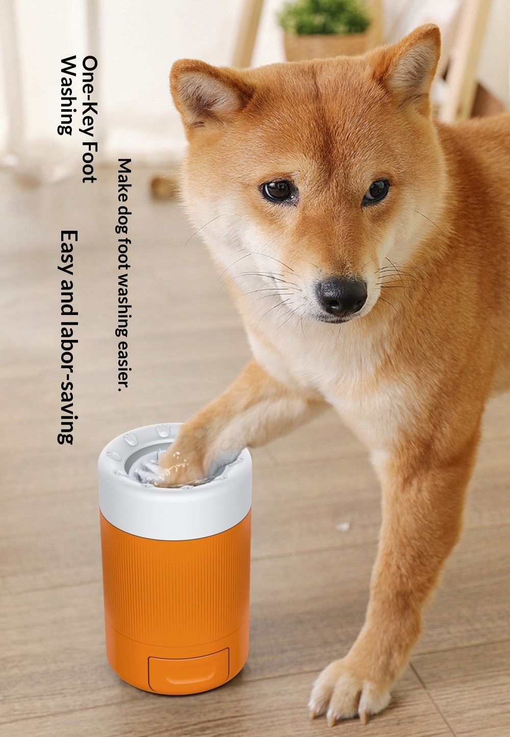 PetPawPrintCup-Orange V1221-PETPAWPRINTCUP-ORANGE