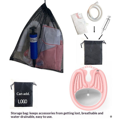 HairWashingBasinPink+DrainageBag V1221-PINK-DRAINAGEBASKET