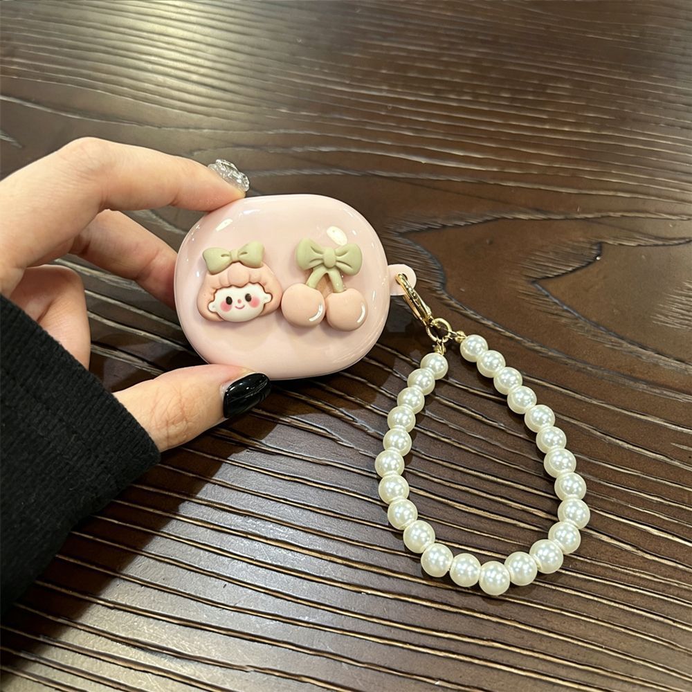 Pink headphone cover + hook AirPods Pro 2 V1221-PINK-HEADPHONE-COVER-HOOK-AIRPODS-PRO-2