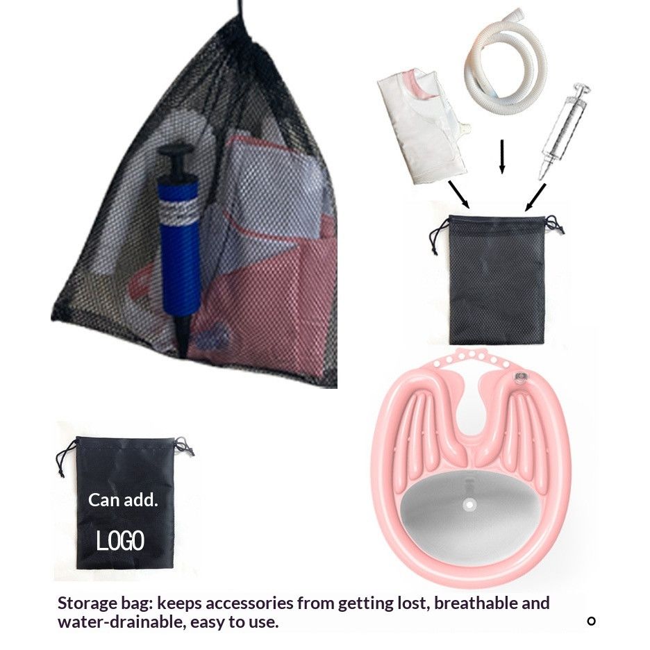 PinkHairWashingBasin+WaterproofRing+DrainBasket V1221-PINK-WATERPROOFRING-DRAINAGEBAG