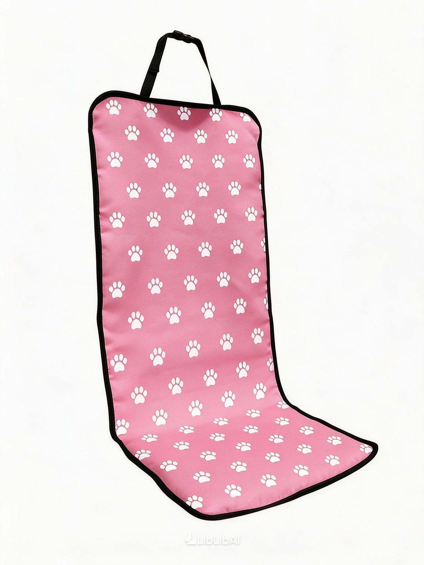 PetPinkPawPrintCarMat V1221-PINKPAWPRINT-CARMAT