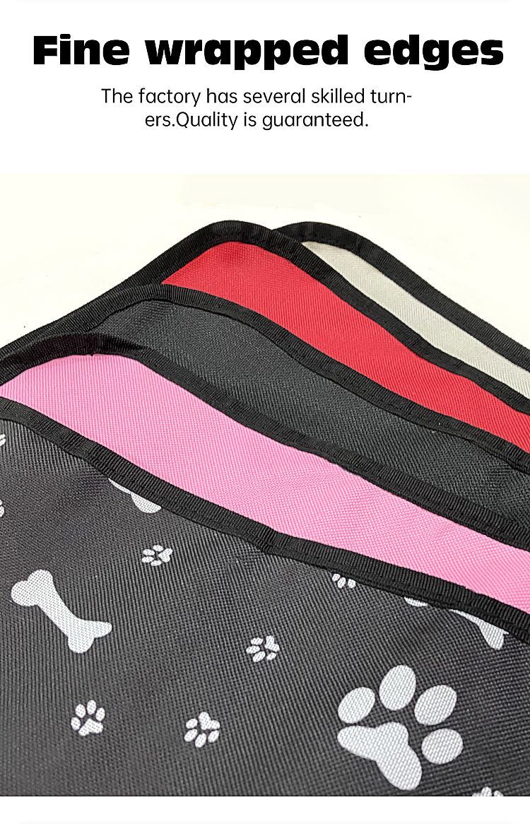PetPinkPawPrintCarMat V1221-PINKPAWPRINT-CARMAT