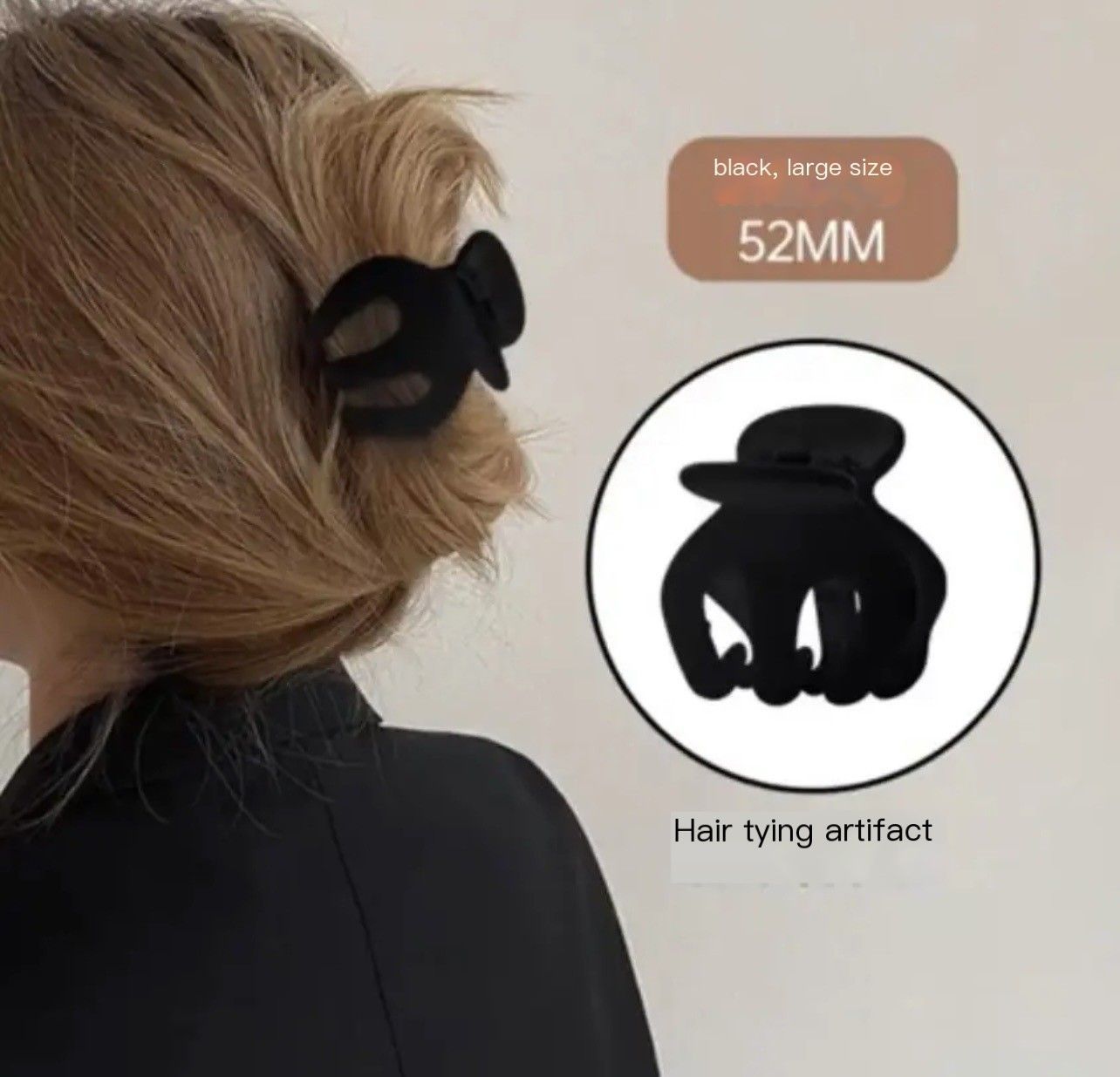 Pumpkin clasp hairpin accessory-Smoothblack V1221-PUMPKINGRABBER-SMOOTHBLACK-ROUTINE