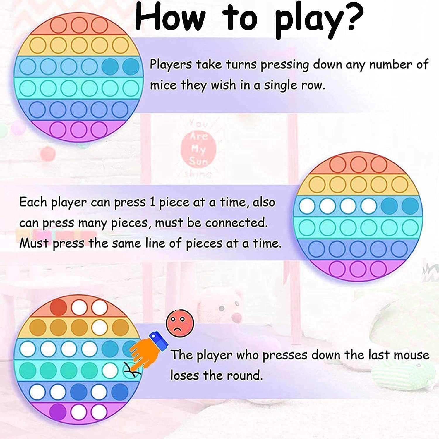 Puzzle Finger Bubble Fun Toy-Heart-shaped V1221-PUZZLEFINGERBUBBLEFUNTOY-HEART-SHAPED