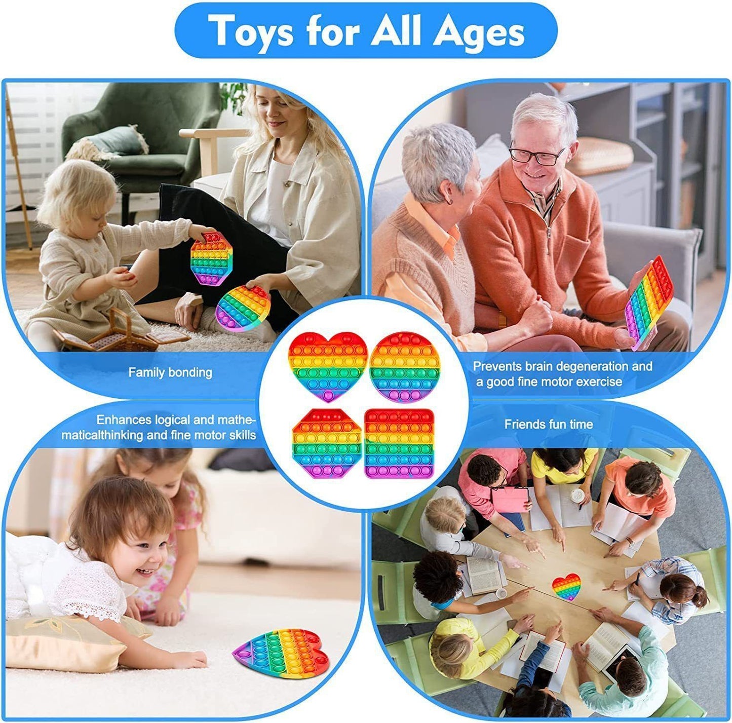 Puzzle Finger Bubble Fun Toy-Round V1221-PUZZLEFINGERBUBBLEFUNTOY-ROUND
