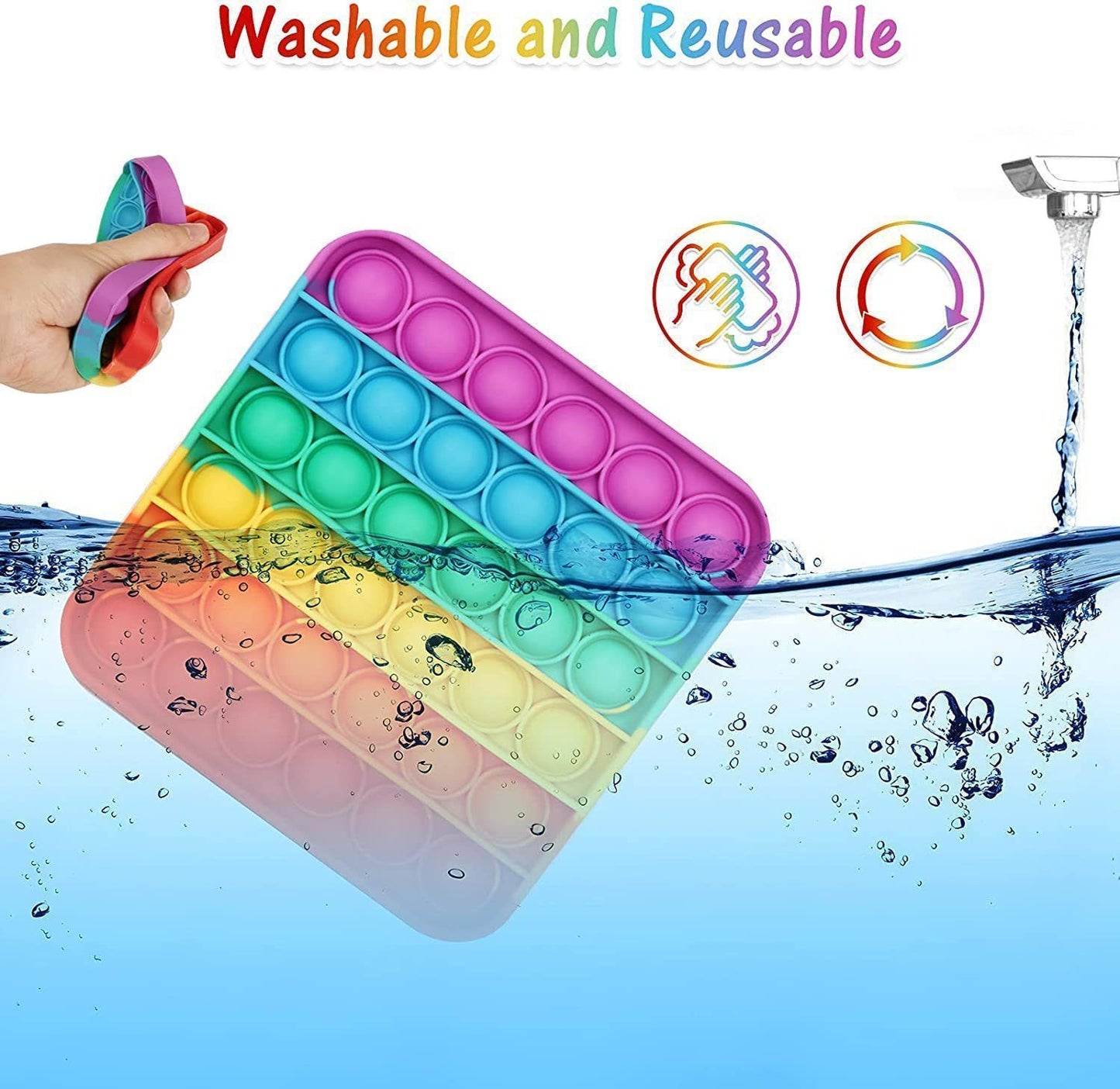 Puzzle Finger Bubble Fun Toy-Round V1221-PUZZLEFINGERBUBBLEFUNTOY-ROUND