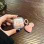 Rabbit Clear Case + Pink Heart Keychain V1221-RABBIT-CLEAR-CASE-PINK-HEART-KEYCHAIN