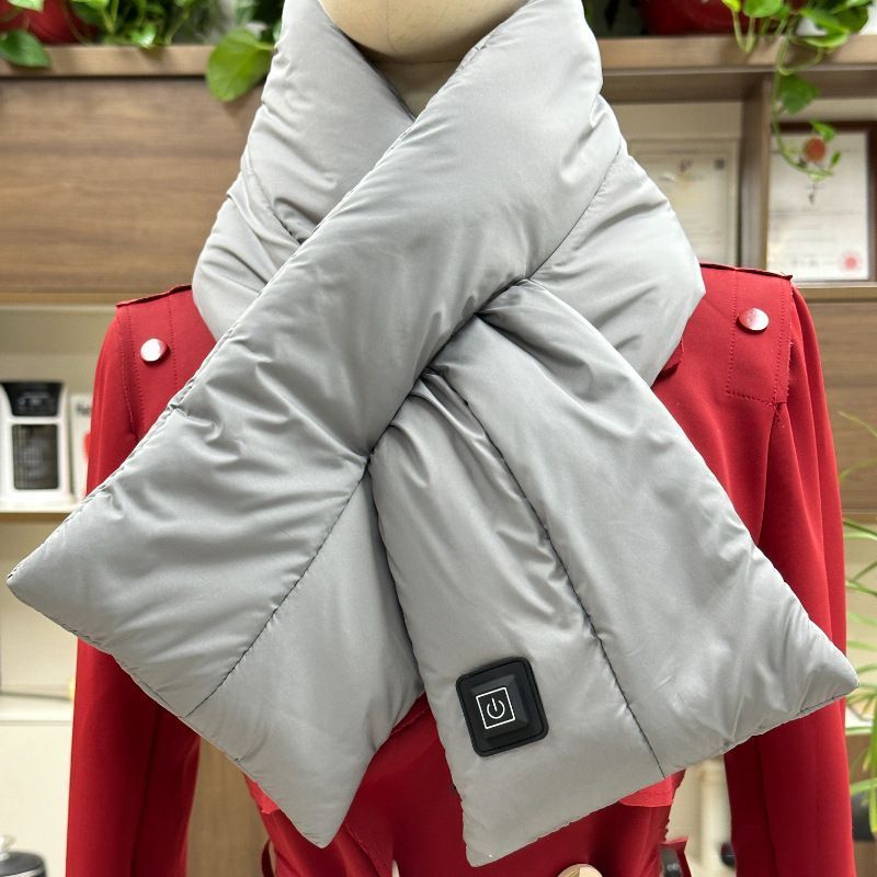 Rechargeable Thickened Heated Scarf Black V1221-RECHARGEABLE-THICKENED-HEATED-SCARF-BLACK