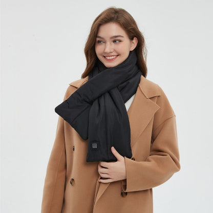 Rechargeable Thickened Heated Scarf Light Gray V1221-RECHARGEABLE-THICKENED-HEATED-SCARF-LIGHT-GRAY