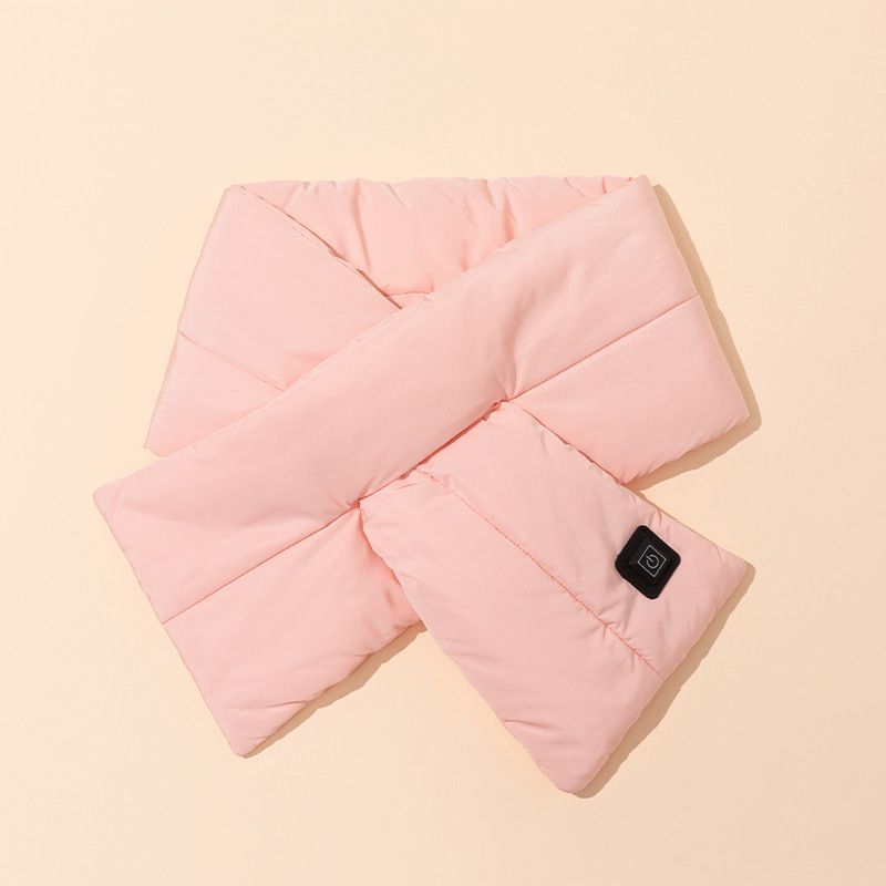 Rechargeable Thickened Heated Scarf Pink V1221-RECHARGEABLE-THICKENED-HEATED-SCARF-PINK