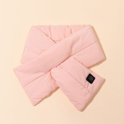 Rechargeable Thickened Heated Scarf Pink V1221-RECHARGEABLE-THICKENED-HEATED-SCARF-PINK