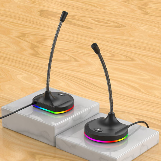 RGB Desktop Microphone Standard Model Black V1221-RGB-DESKTOP-MICROPHONE-STANDARD-MODEL-BLACK
