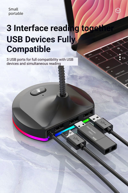 RGB Desktop Microphone Standard Model White V1221-RGB-DESKTOP-MICROPHONE-STANDARD-MODEL-WHITE