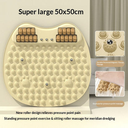 AcupressureMatwithRollers-Beige V1221-ROLLERVERSIONBEIGE
