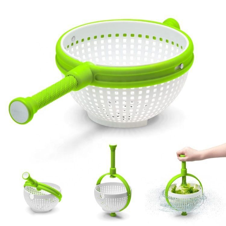 Rotating draining basket-Green V1221-ROTATING-DRAINING-BASKET-GREEN
