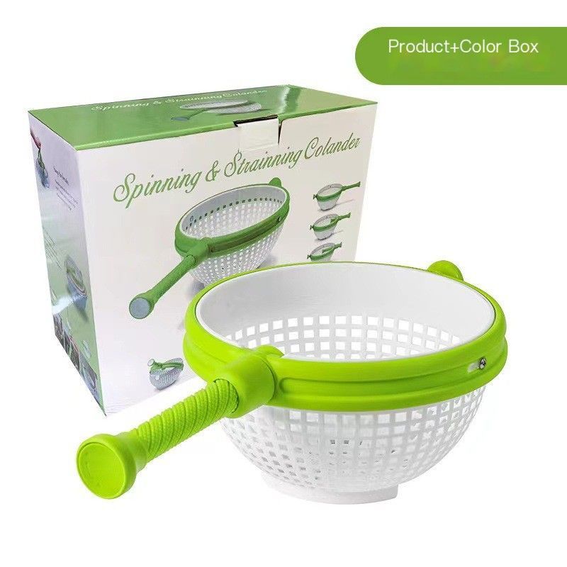 Rotating draining basket-Green V1221-ROTATING-DRAINING-BASKET-GREEN
