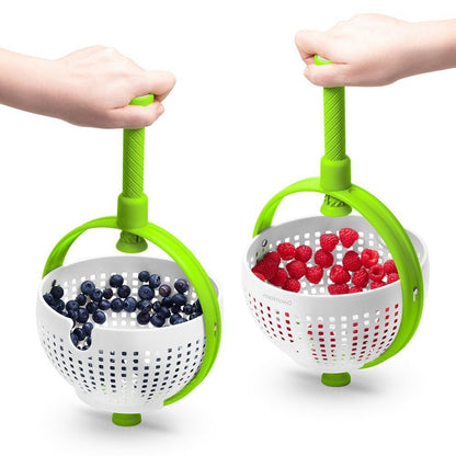 Rotating draining basket-Green V1221-ROTATING-DRAINING-BASKET-GREEN