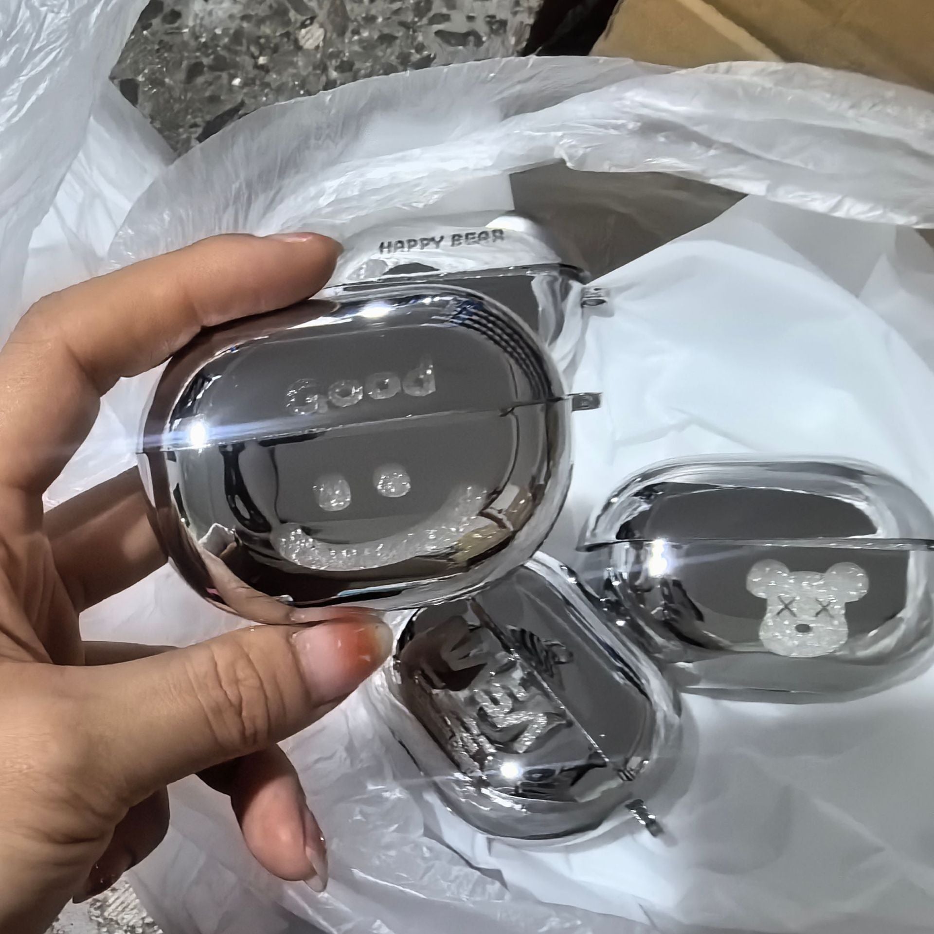 Same Color Ring Bluetooth Headphone Case Apple AirPods 3 V1221-SAME-COLOR-RING-BLUETOOTH-HEADPHONE-CASE-APPLE-AIRPODS-3