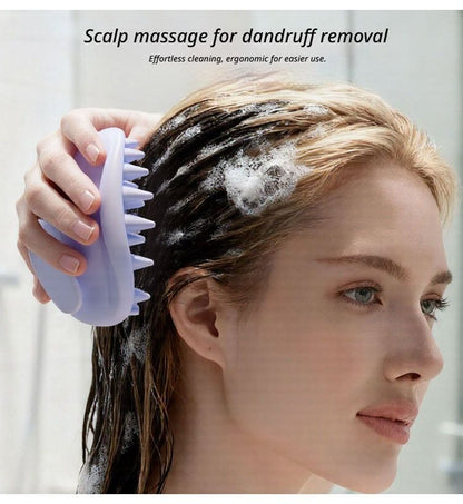 Scalp Massage Shampoo Brush-Cream Yellow V1221-SCALPMASSAGESHAMPOOBRUSH-CREAMYELLOW