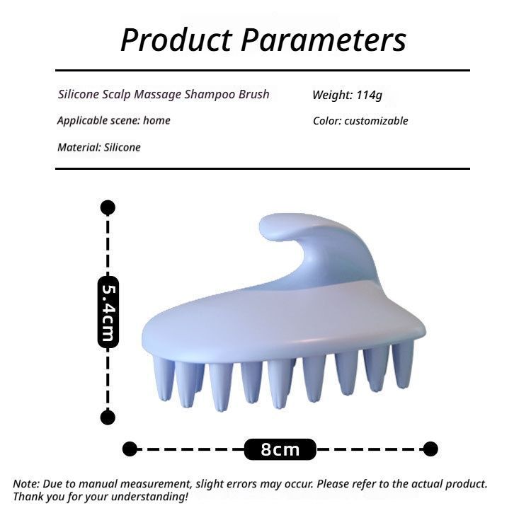 Scalp Massage Shampoo Brush-Cream Yellow V1221-SCALPMASSAGESHAMPOOBRUSH-CREAMYELLOW
