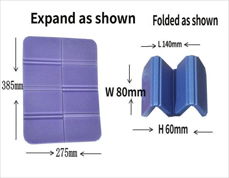 Folding picnic mat-Purple V1221-SEAT-CUSHION-PURPLE