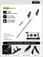 CarbonFiberTelescopicPole-ForHeightsUnder190cm V1221-SHELLWHITE-HEIGHTUNDER190CM