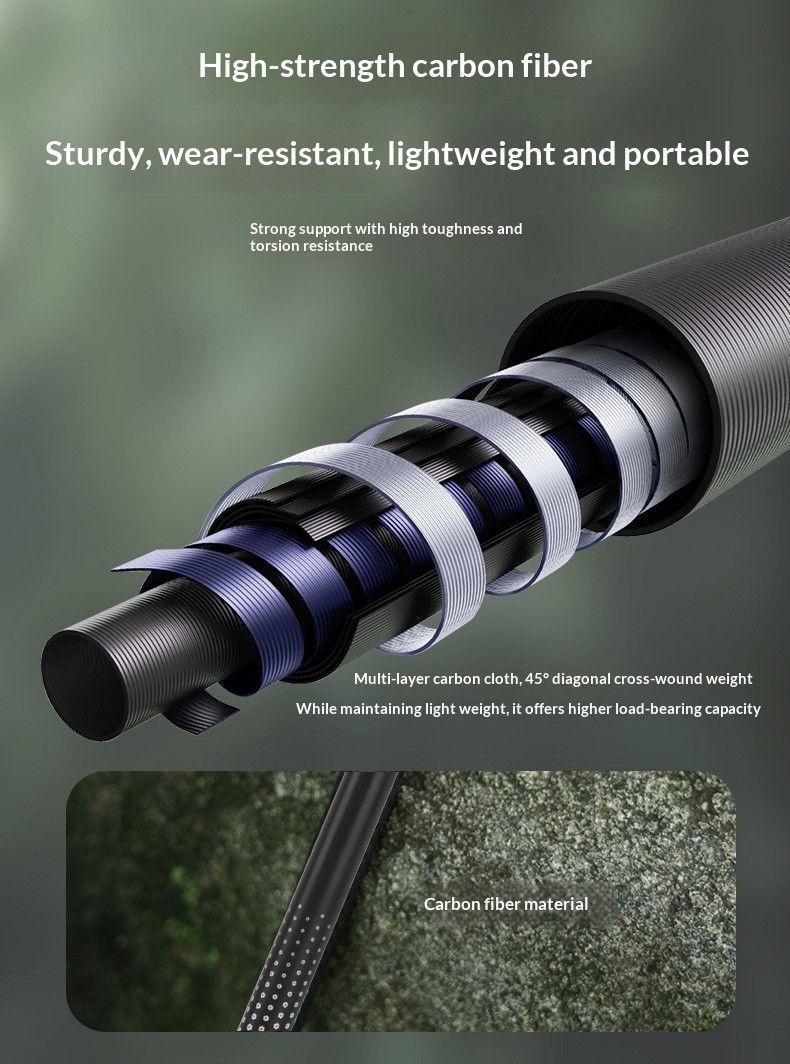 CarbonFiberTelescopicPole-ForHeightsUnder190cm V1221-SHELLWHITE-HEIGHTUNDER190CM