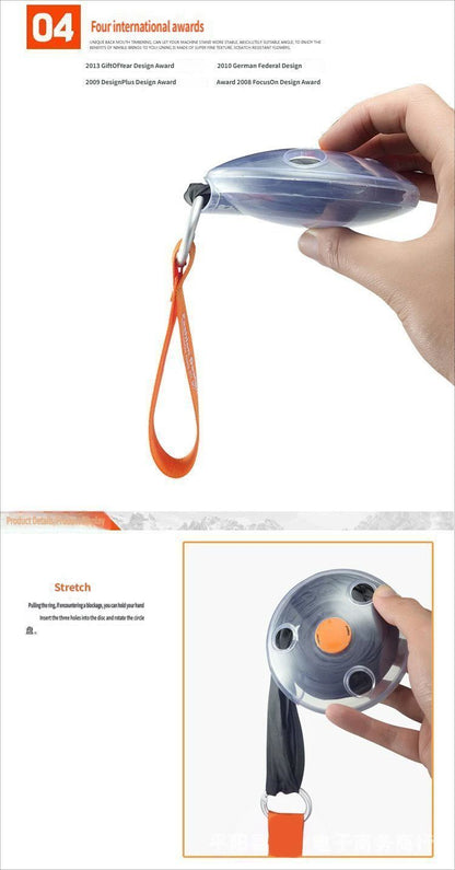Portable folding shopping bag-Orange V1221-SHOPPING-BAG-ORANGE
