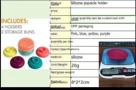 Silicone Popsicle stand-Pink V1221-SILICONE-POPSICLE-STAND-PINK