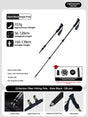 CarbonFiberTelescopicPole-ForHeightsUnder170cm V1221-SLATEBLACK-HEIGHTUNDER170CM