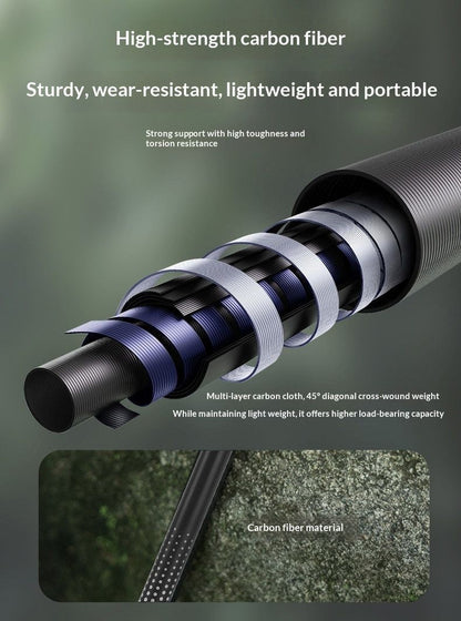 CarbonFiberTelescopicPole-ForHeightsUnder170cm V1221-SLATEBLACK-HEIGHTUNDER170CM