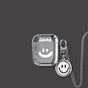 Smiley Face AirPods 1 2 Case+Keyring+Necklace V1221-SMILEY-FACE-AIRPODS-1-2-CASE-KEYRING-NECKLACE